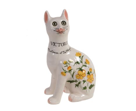 A Griselda Hill Wemyss-style model of a cat, late 20th or early 21st century  A Griselda Hill Wemyss-style model of a cat, la