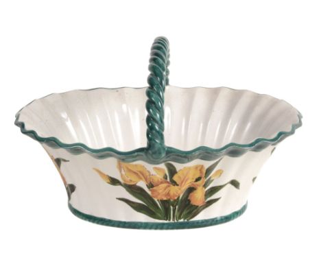 A large Wemyss basket, circa 1890-1900 , painted by Karl Nekola  A large Wemyss basket, circa 1890-1900  ,   painted by Karl 