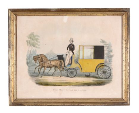 Dean & Co., Threadneedle St (19th Century) - Prince Albert driving his favourites Lithograph, printed in colour, and finished