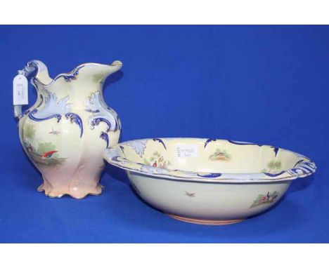 VICTORIAN MOULDED EWER AND BASIN
together with a tureen and another basin 