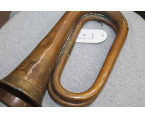 COPPER AND BRASS VINTAGE BUGLE