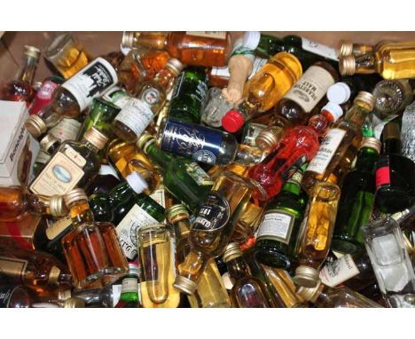 LARGE LOT OF WHISKY AND OTHER SPIRITS MINIATURES 
Approximately 150 miniatures, including Bruichladdich 10, Finlandia Vodka, 