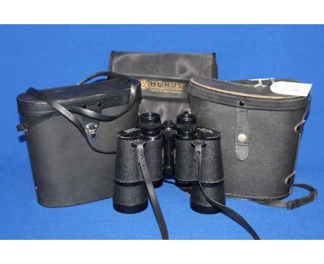 FOUR PAIRS OF VINTAGE BINOCULARS
three in cases