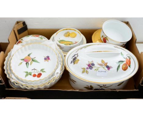 ROYAL WORCESTER EVESHAM CASSEROLE, DISHES, ETC