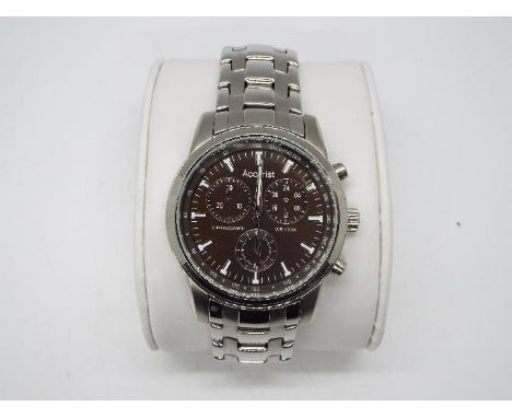 A gentleman's Accurist chronograph, model MB964BR, contained in original box with instructions.