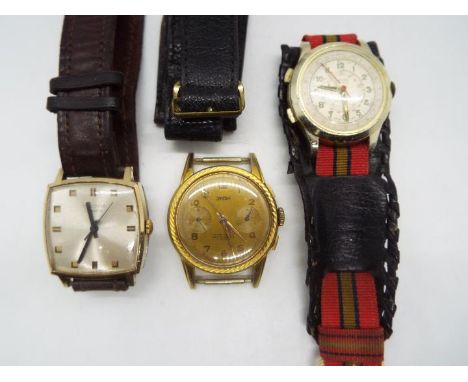 Vintage watches to include an Inexa Chronographe, Arugo and similar
