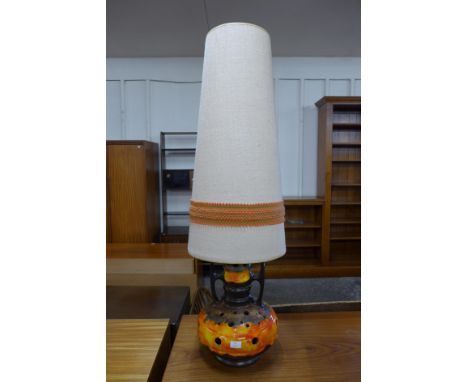 A West German style lava floor standing lamp 