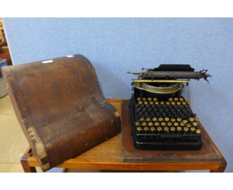 A late 19th Century American New Yost typewriter 