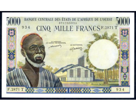 West African States P 804Tm Linzmayer B109Tf Leclerc/Kolsky 258 Banque Centrale des États de l'Afrique de l'Ouest Togo5000 Fr