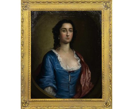 ATTRIBUTED TO MICHAEL DAHL (SWEDISH 1659 - 1743),PORTRAIT OF PEG WOFFINGTON oil on canvasimage size 74cm x 62cm, overall size