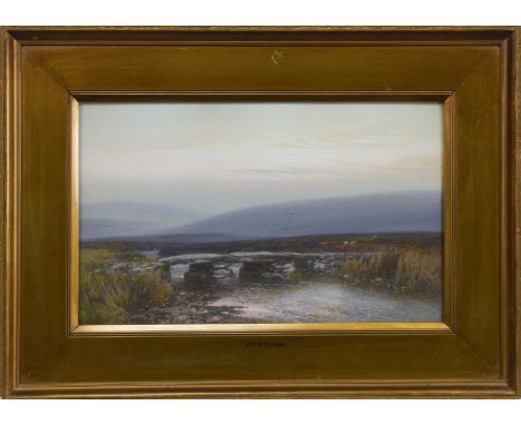 FREDERICK JOHN WIDGERY (BRITISH 1861 - 1942),MORNING LIGHTwatercolour on paper, signedimage size 28cm x 46cm, overall size 47
