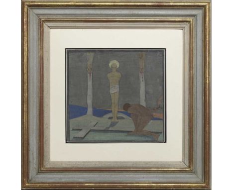 FREDERICK CAYLEY ROBINSON ARA RWS (BRITISH 1862 - 1927),UNTITLED (THE CRUCIFIXION) oil on panel, signedimage size 37.5cm x 37