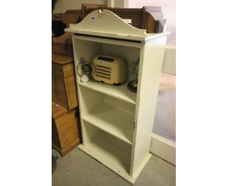 Painted Open Bookcase / Shelf Unit