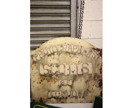 Double Sided Enamel Sign 'Scotts of London Photographers'