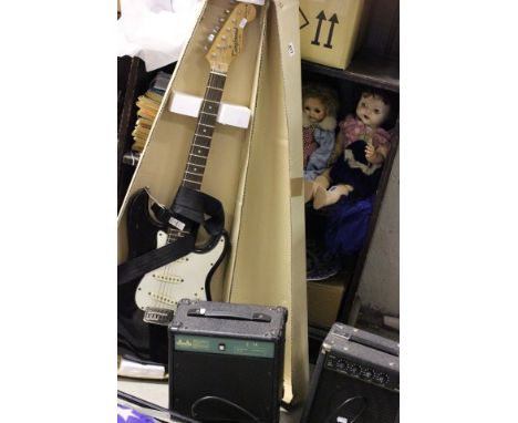 Electric Guitar and Stand (Tanglewood) plus Two Amps