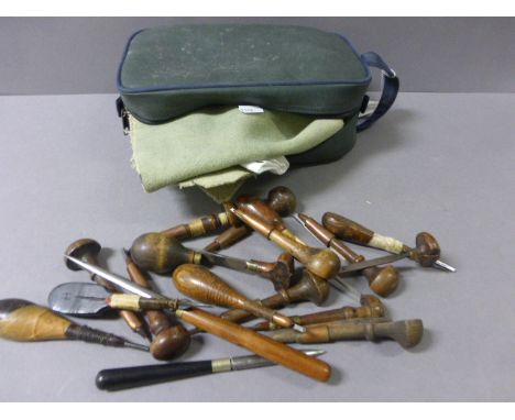 Set of Vintage Wooden Handled Hand Engraving Tools