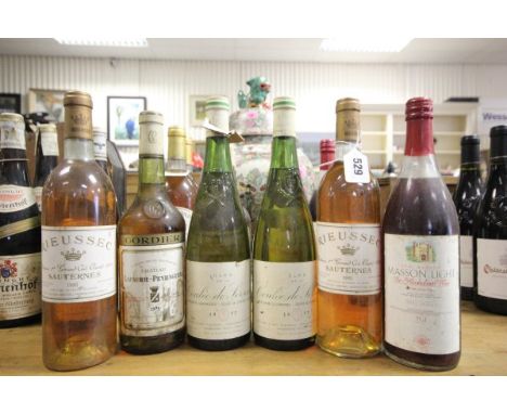 WINE - 2 x Bottles of Clos de la Coulee de Serrant 1977, 3 x Bottles of Cordier Chateau Lafaurie-Peyraguey 1975 and 3 x Bottl