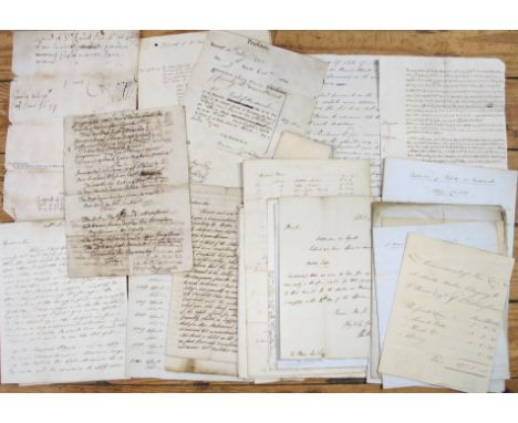 [MANUSCRIPTS] A quantity of manuscript material (Q).
