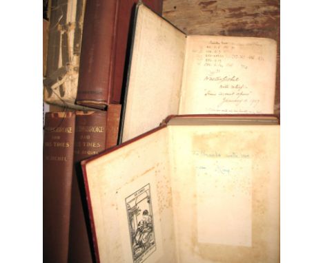 [HISTORY] SICHEL (Walter) Bolingbroke and his Times, 2 vols, 8vo, SIGNED PRESENTATION copies, cloth, L., 1901, 1902; 2 copies