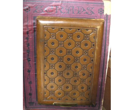 [PHOTOGRAPHS] oblong 4to, leather bound album with clasps, containing cartes-de-visite size portrait photos; &amp; an album o