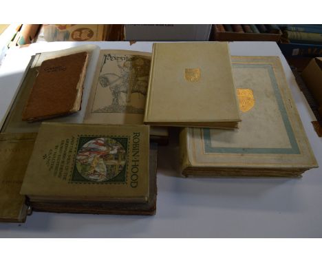 POGANY (Willy) illustrator: Parsifal, 4to, illus., half morocco (hinges &amp; spine ends worn), L., 1912; AINGER &amp; GARRAT