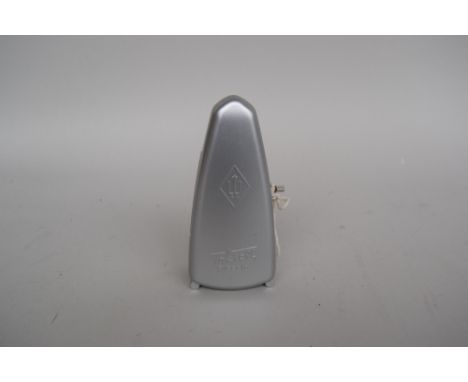 A Wittner Taktell Piccolo metronome in silver