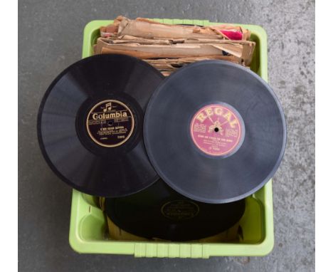 A selection of 78 r.p.m records (light green tub) (1/2)