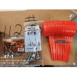 long shank duck decoy anchors + snap-loc super sinkers + blaze orange minnow scoopers