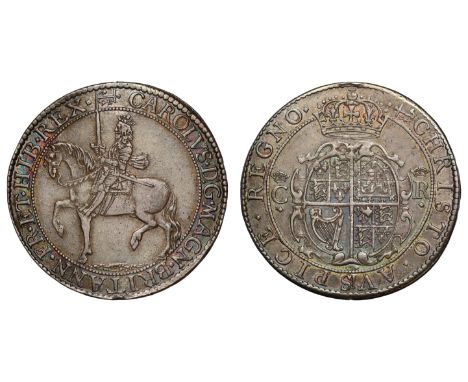 Charles I (1625-49), silver Halfcrown of Two Shillings and Sixpence, Nicholas Briot's second milled Issue (1638-39), armoured