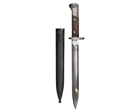 * Polish Mauser bayonet by Perkun, M1898, the 25 cm blade stamped 'Perkun', the opposite side with Polish eagle and WP, the g