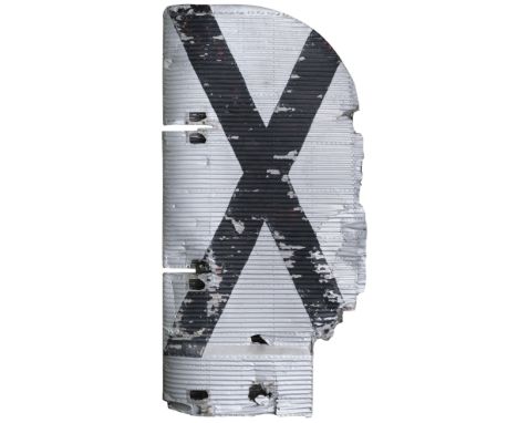 Junkers Ju 52. The tail fin from a Ju 52 of General Franco's Spanish Air Force circa 1945, aluminium rivetted construction wi