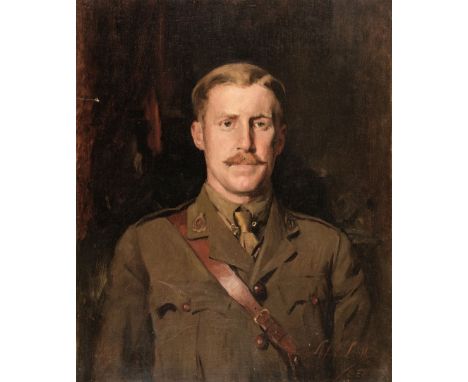 * Scott (Septimus Edwin, 1879-1962). Portrait of Thomas Reginald St Johnston, 1917(?), oil on canvas, half length, full face,