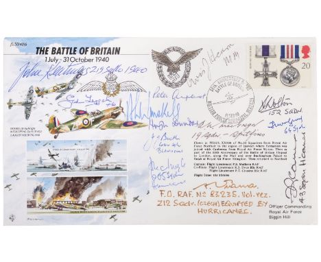 * WWII Pilots Signatures. Six albums of mainly of first day covers, signatures from pilots and navigators including: Wing Com