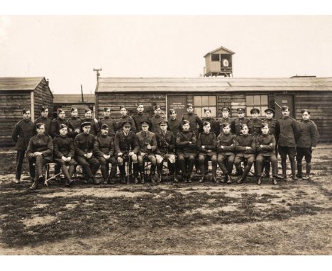 * Royal Flying Corps. A group of 100 black and white photographs, mostly relating to Harlaxton Aerodrome, Grantham, Lincolnsh