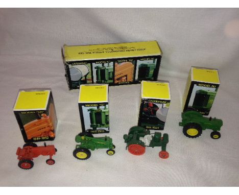 ERTL - JOHN DEERE HISTORICA 4 PIECE TOY SET - 1:64 SCALE - (5523-1HER)