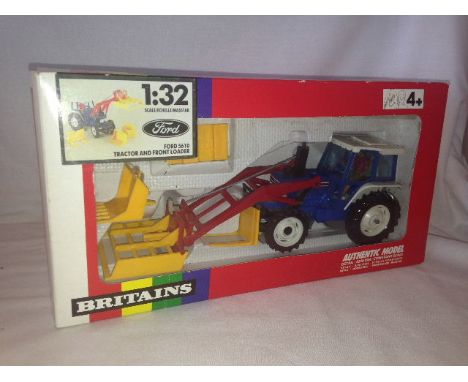BRITAINS - FORD 5610 TRACTOR AND FRONT LOADER - (9617)