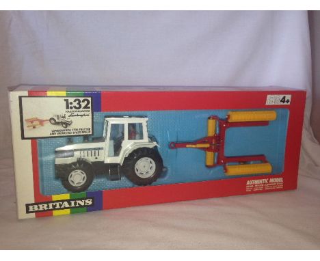 BRITAINS - LAMBORGHINI 1706 TRACTOR AND VADERSTAAD EV620 ROLLER - (9642)