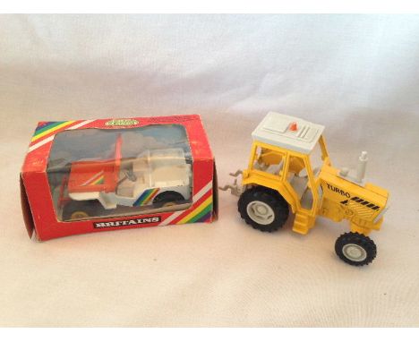 BRITAINS - JEEP - (9421) & TURBO TRACTOR