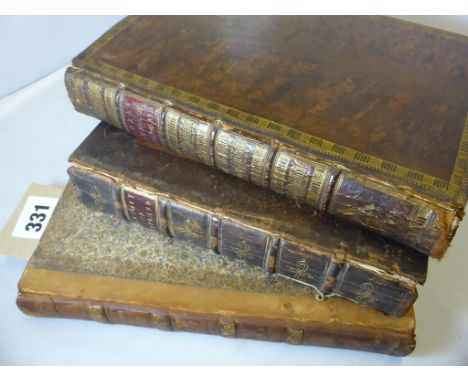 SCHEFFER, J. 'THE HISTORY OF LAPLAND' 1704 WITH FLDG. MAPS T/W COXE, W. SKETCHES OF SWISSERLAND' 1780, WILKINSON, W. 'AN ACCO