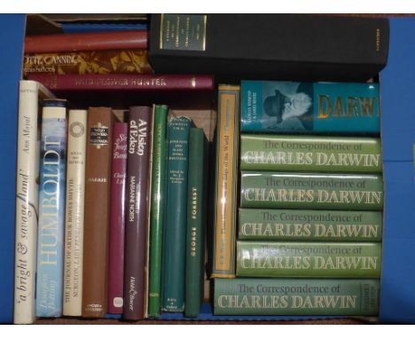 BOX OF BOOKS INC. DARWIN, CORRESPONDENCE 5 VOLS., PLANT HUNTING