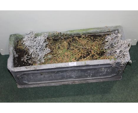 Lead effect garden planter, 60cm wide