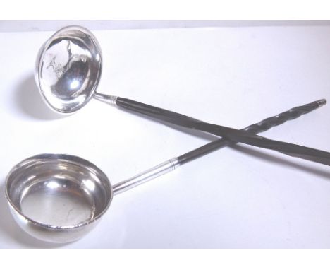 TODDY LADLE. Victorian silver toddy ladle 1861, plus one other
