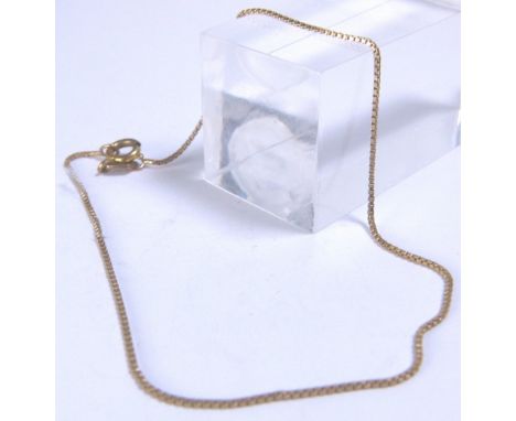 9 CT BRACELET. 9 ct gold chain bracelet CONDITION REPORT: The item is in good condition, British hallmarked and 9 ct 