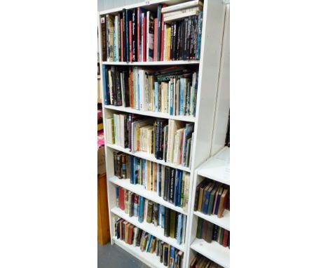 BOOKCASE & GENERAL BOOKS. 6 shelf bookcase of general books including gardening