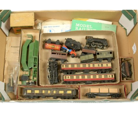 OO Gauge Locomotives, Rolling Stock and Accessories including Trix Twin DC Engine 0-4-0 Tank TTR 0-4-0 Locomotive and Tender,