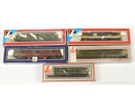 Lima OO Gauge Diesel Locos comprising 5140 Co-Co BR green Class 50 No.50007 "Sir Edward Elgar", 5173 Co-Co BR green Class 37 