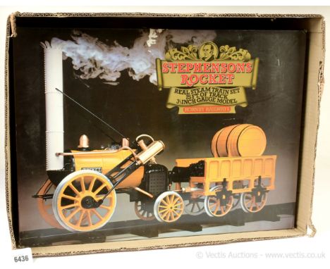 Hornby 3«" Gauge 0-2-2 Loco and Tender "Rocket", live steam.  Although this has been fired it does show little use and other 