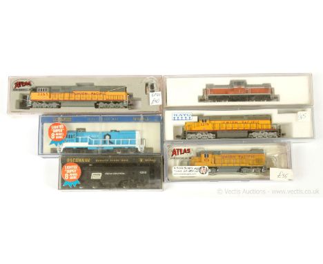 Bachmann / Atlas and other commercial manufacturers N Gauge American Outline Diesel Locomotives consisting of Ref 5268 Class 