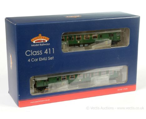 Bachmann OO Gauge 31-425A BR (SR) green livery 4-CEP Class 411 4-car EMU No.7141, conditions Excellent to Excellent Plus in E