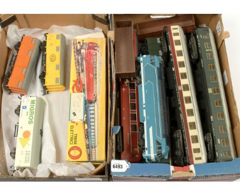 Lima O Gauge / Rivarossi Continental Outline Locomotives and Rolling Stock consisting of a Lima SNCF blue Diesel Locomotive N